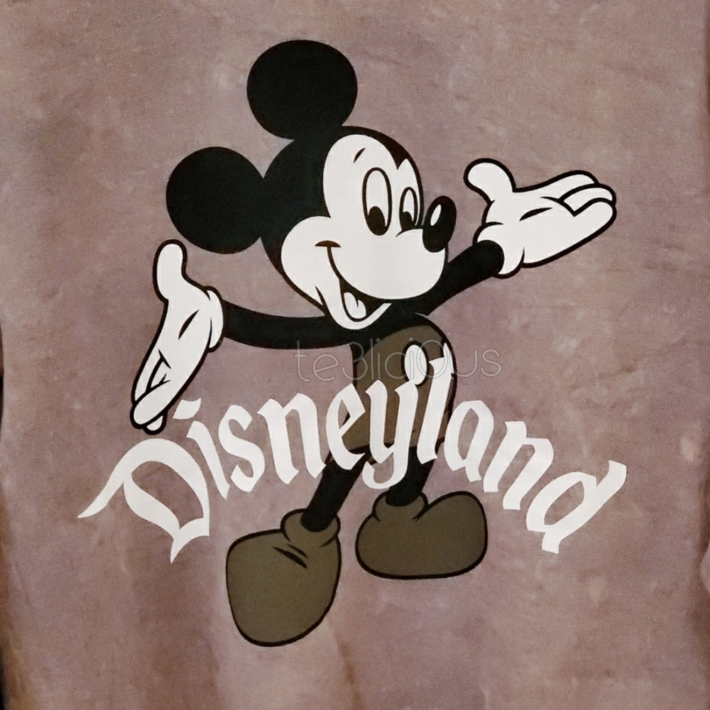 DISNEY MICKEY ASHY BROWN GRAY RETRO SWEATER - Picture 3 of 3